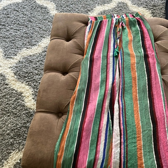 Lulus cover up pants multi color perfect for the beach, pool, or vacation - Picture 1 of 2